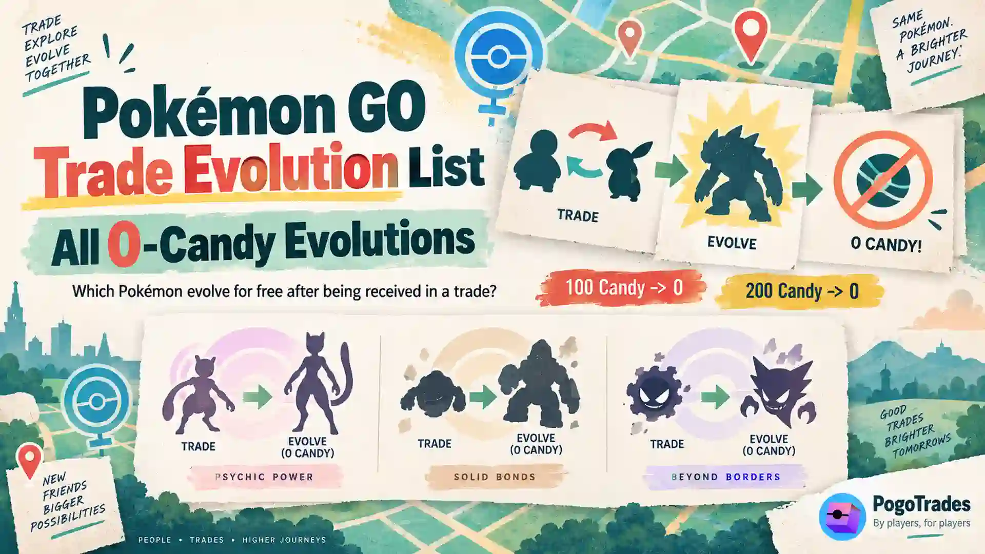 Pokémon GO Trade Evolution List: All 0-Candy Evolutions