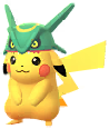 Pikachu (Rayquaza Hat)